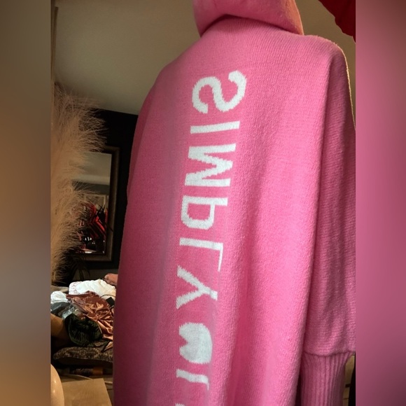 Vibrant Pink Open Front Cardigan Sweater - Picture 8 of 8